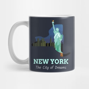 New York the city of dreams Mug